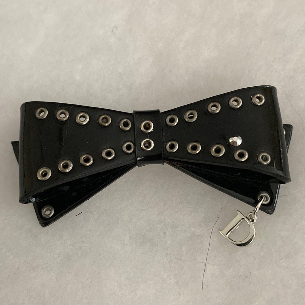 Vintage Christian Dior Bow with grommets brooch circa 1990